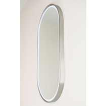 Gatsby LED Mirror 460X910 Brushed Nickel 