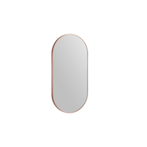 Modern Oblong Framed Mirror 460X910 Rose Gold 