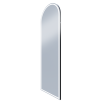 Great Great Arch LED T Sens Mirror 600x1800 Matt Black Frame 