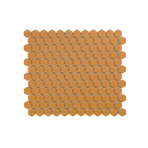 Regency Hexagon Yellow Textured Mosaic 
