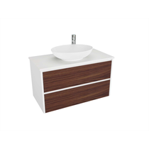 Alana 900 Vanity Wall Hung Drawers Only with Ceramic Basin Top 