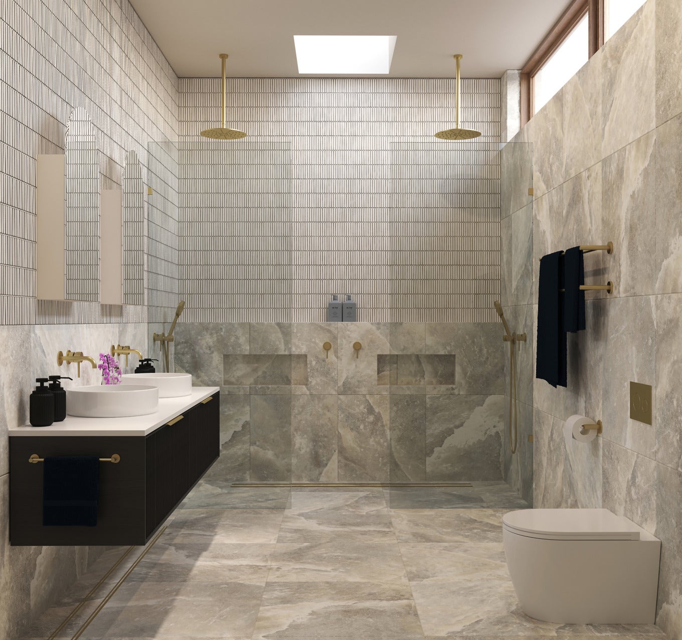 Contemporary Lux Package Eliza & Liberty Master Ensuite (The Block 2023)