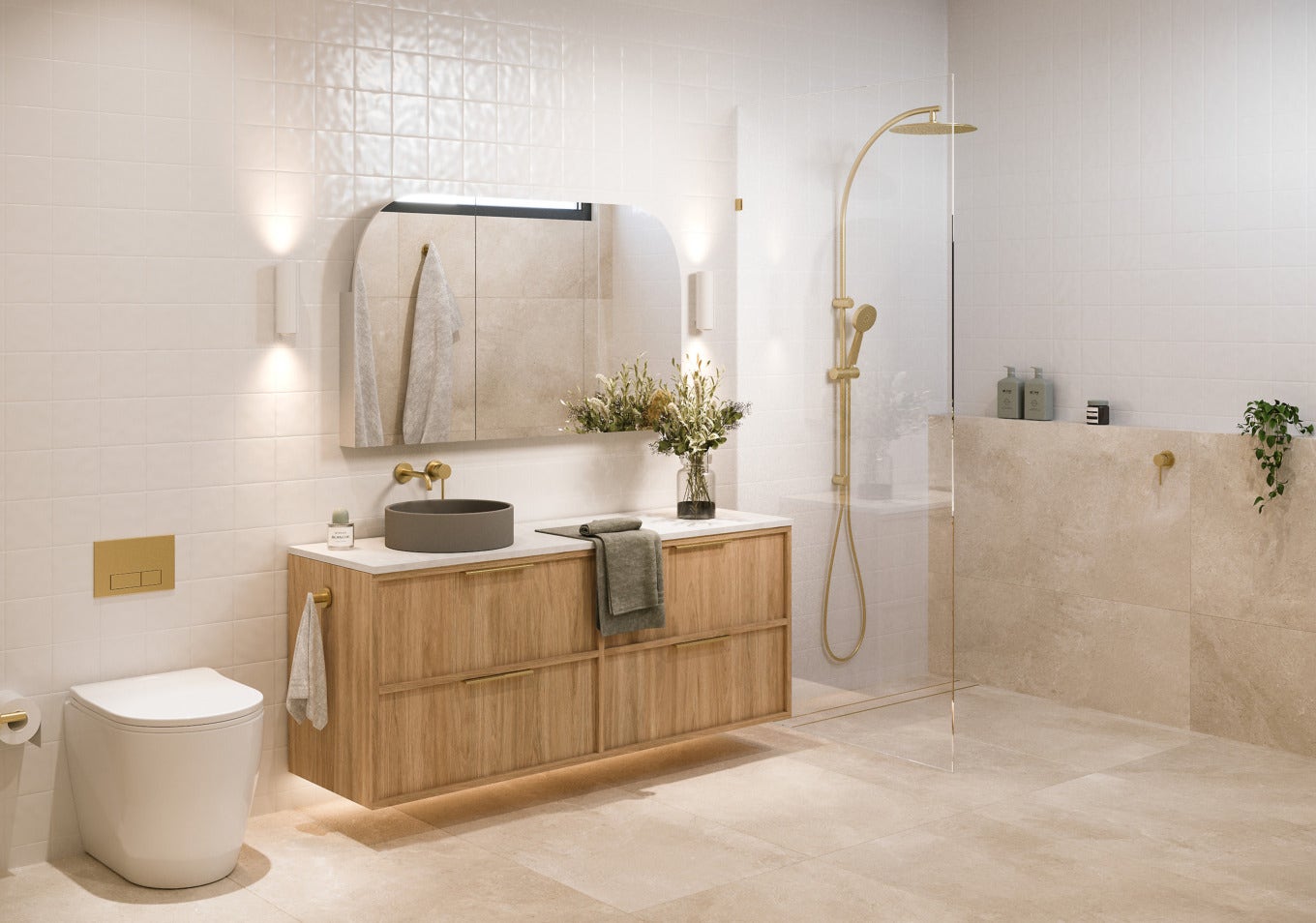 Coastal Lux Package Maddy & Charlotte Ensuite (The Block 2024)