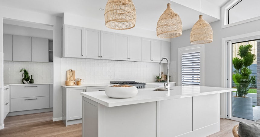Traditional Meets Coastal Kitchen