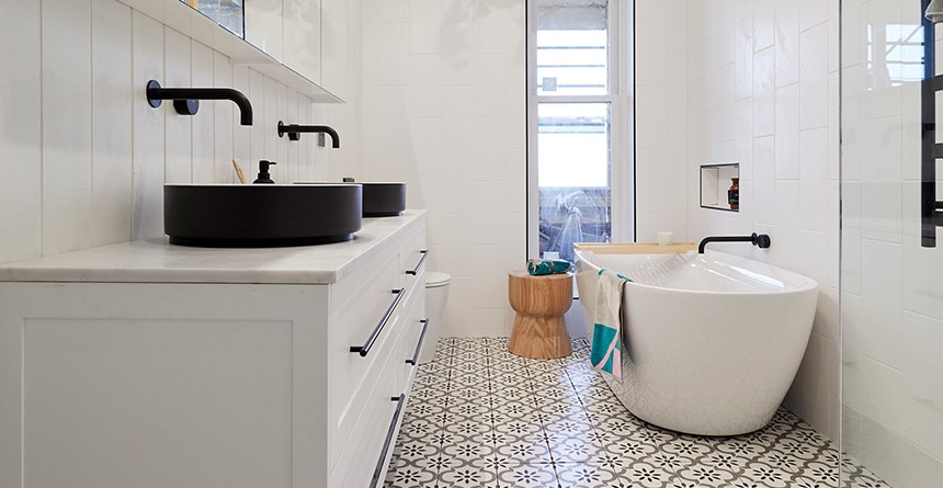 Black & White Bathroom Tiles