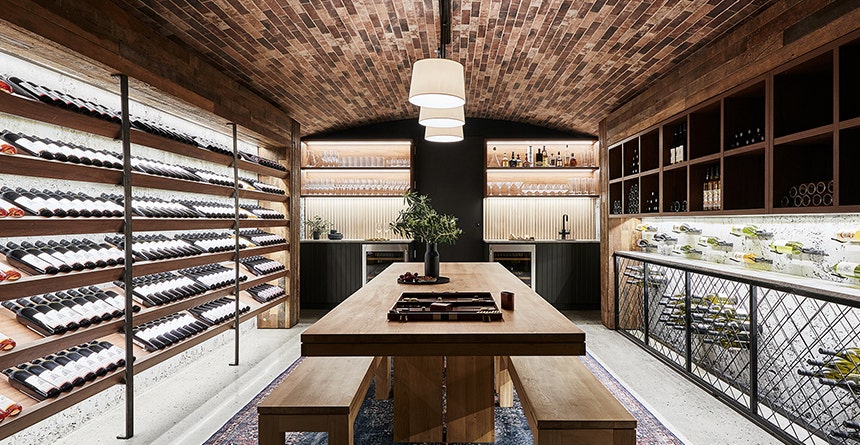 Brick lined Wine Cellar
