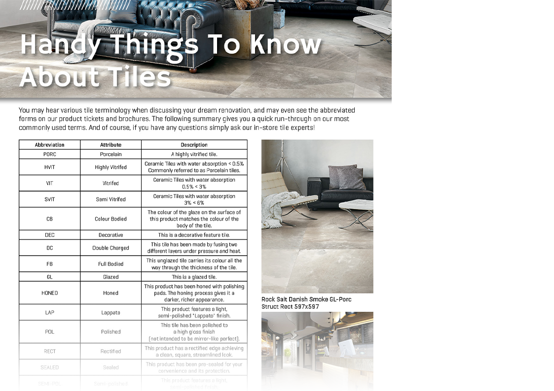 Handy Things To Know About Tiles