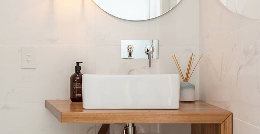 Carrara Powder Room