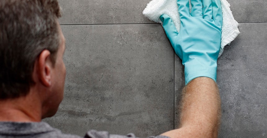 how to clean grout