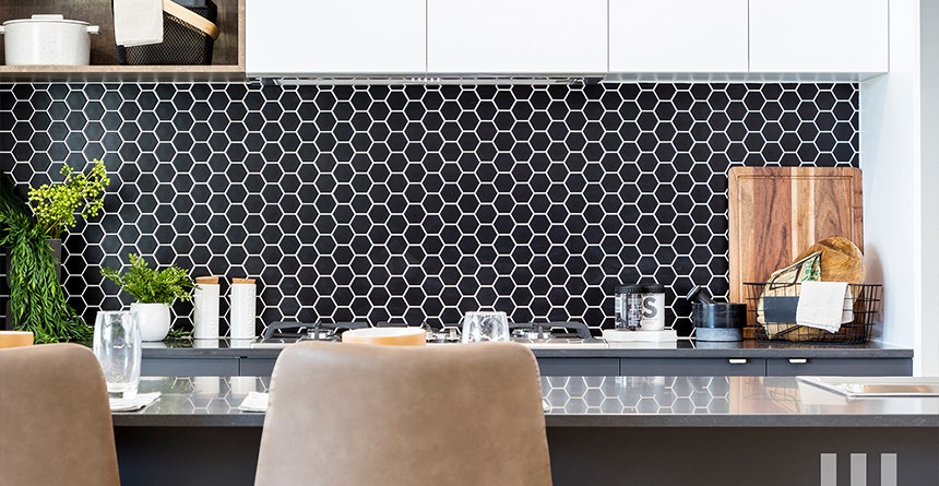 Hexagon Splashback