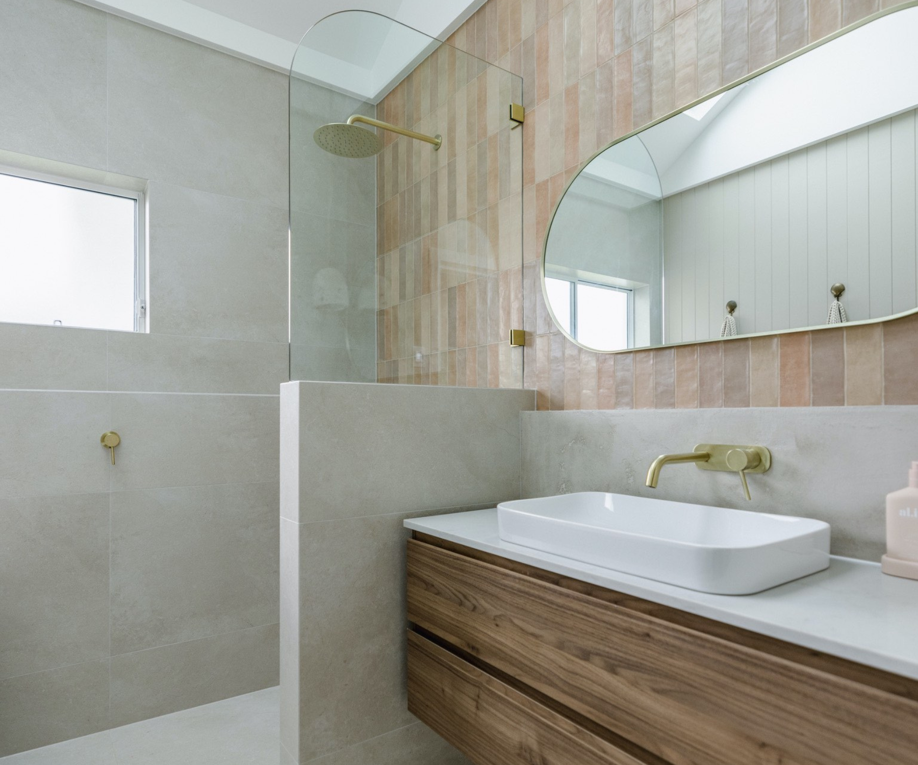 Coastal Bathroom by Dune Drifter Interiors 