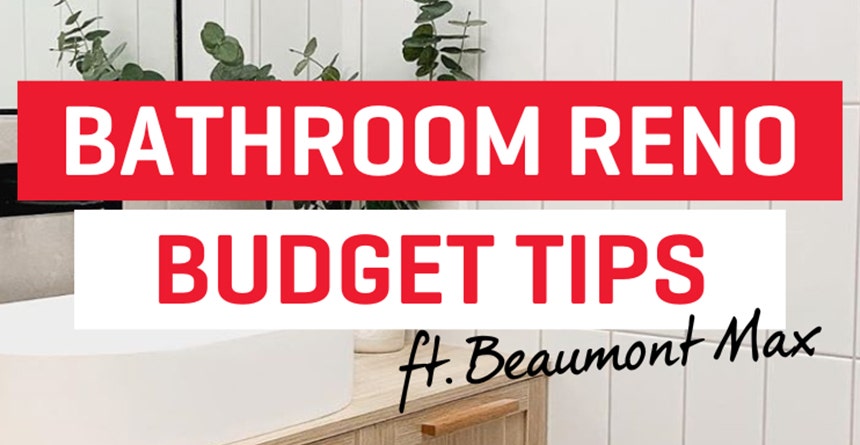 Bathroom Reno Budget Tips ft. Beaumont Max