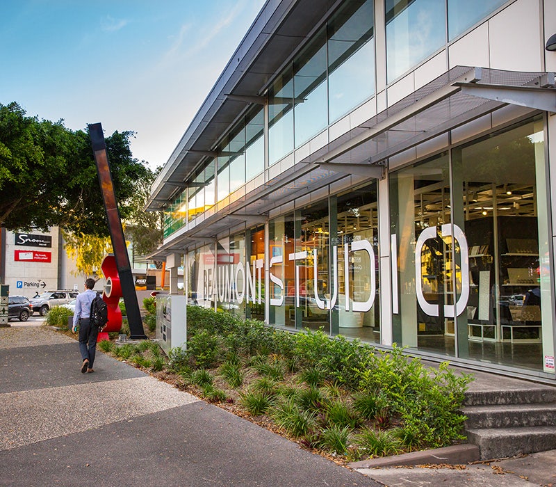 Street view of the Beaumont Tiles Studio in Fortitude Valley, Brisbane