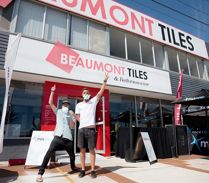 Street view of the Beaumont Tiles Store in Fyshwick Canberra