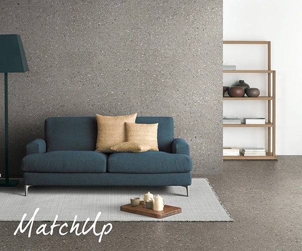 A captivating living room design featuring the elegance of Beaumont Tiles MatchUp tiles